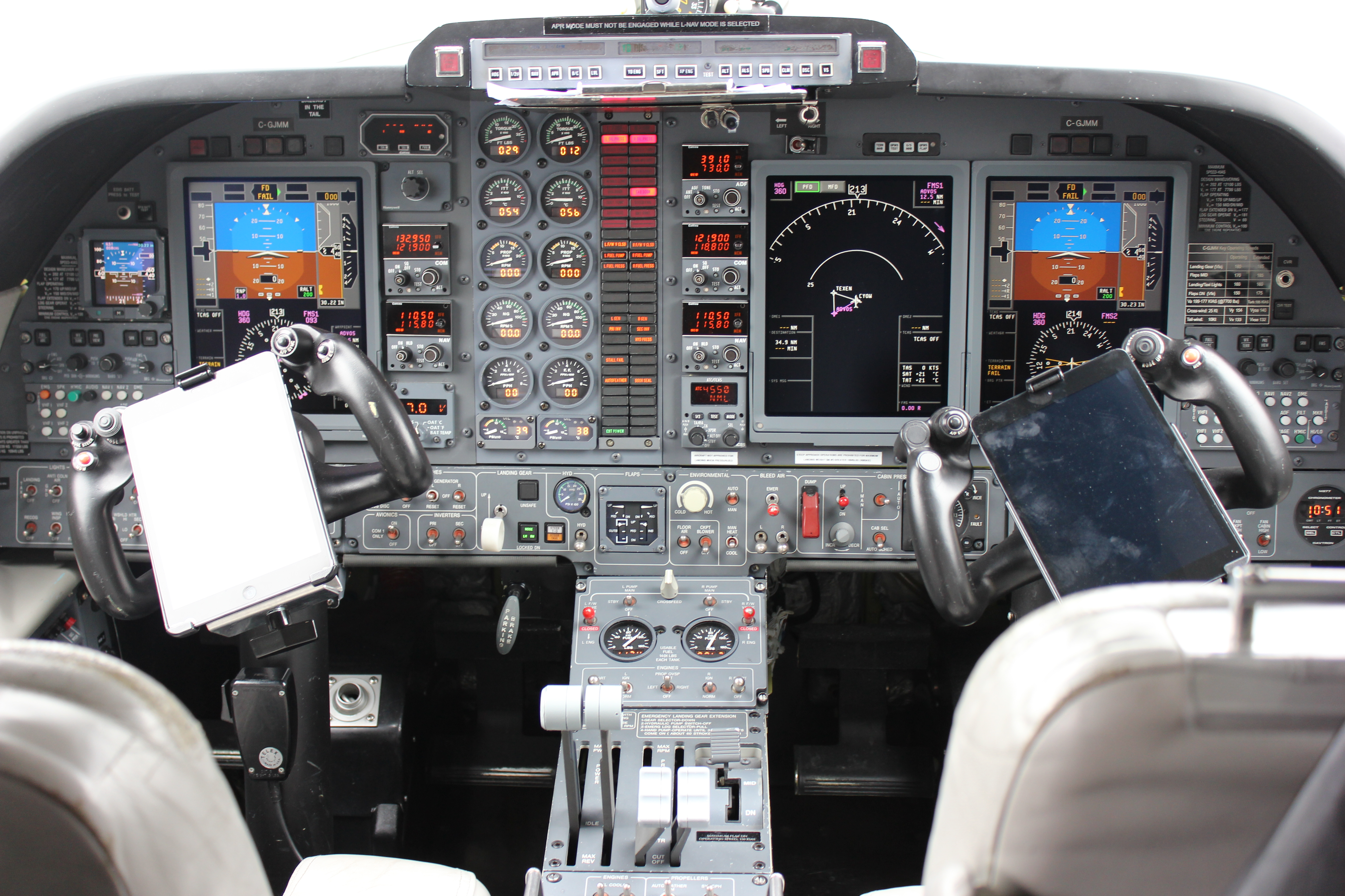 The Avanti cockpit